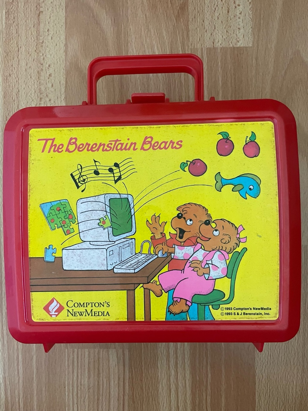 The Berenstain Bears Red Aladdin Lunch Box 1993 Vintage Includes Thermos